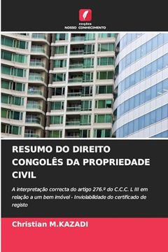 portada Resumo do Direito Congolês da Propriedade Civil (in Portuguese)