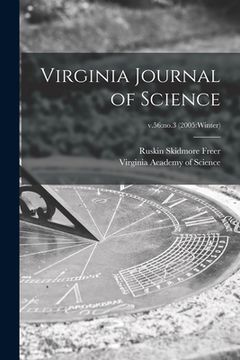 portada Virginia Journal of Science; v.56: no.3 (2005: Winter) (en Inglés)