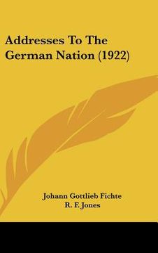 portada addresses to the german nation (1922) (in English)