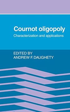 portada Cournot Oligopoly: Characterization and Applications (en Inglés)