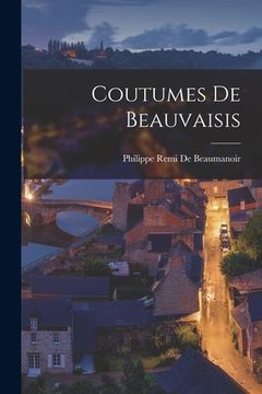 portada Coutumes De Beauvaisis (in French)