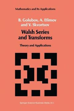 portada Walsh Series and Transforms: Theory and Applications (in English)