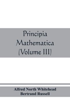portada Principia mathematica (Volume III) (en Inglés)