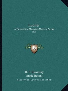 portada lucifer: a theosophical magazine, march to august 1891 (in English)