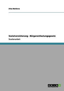 portada Sozialversicherung Brgerentlastungsgesetz (en Alemán)