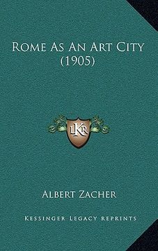 portada rome as an art city (1905) (en Inglés)