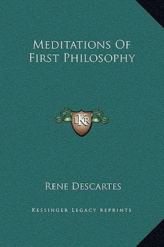 portada meditations of first philosophy (en Inglés)