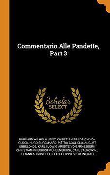 portada Commentario Alle Pandette, Part 3 