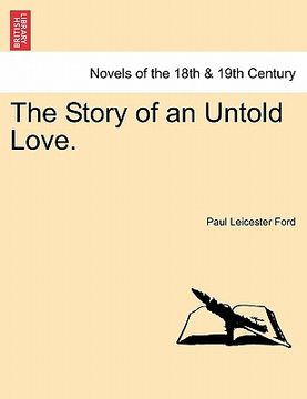 portada the story of an untold love. (en Inglés)