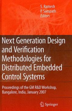 portada next generation design and verification methodologies for distributed embedded control systems: proceedings of the gm r&d workshop, bangalore, india, (en Inglés)