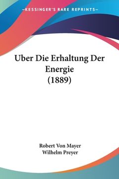 portada Uber Die Erhaltung Der Energie (1889) (en Alemán)