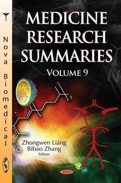 portada Medicine Research Summaries (Medicine Research Studies) (en Inglés)