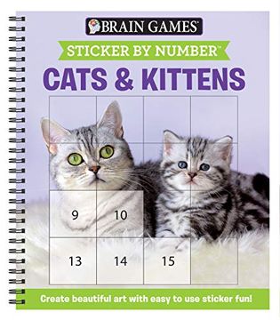 portada Sticker by Number Cats and Kittens (en Inglés)