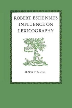portada Robert Estienne's Influence on Lexicography (en Inglés)
