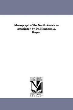 portada monograph of the north american astacidae / by dr. hermann a. hagen. (en Inglés)