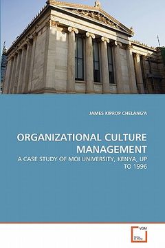 portada organizational culture management (en Inglés)