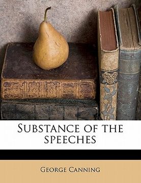 portada substance of the speeches (en Inglés)