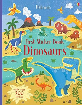 portada First Sticker Book Dinosaurs (First Sticker Books) (in English)