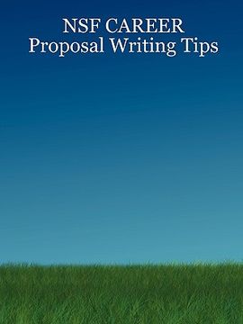 portada nsf career proposal writing tips