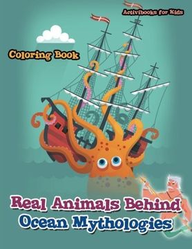 portada Real Animals Behind Ocean Mythologies Coloring Book