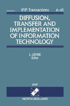 portada diffusion, transfer and implementation of information technology (en Inglés)