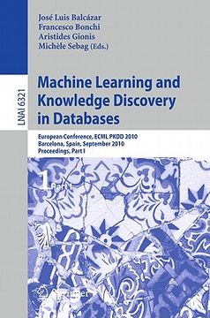 portada machine learning and knowledge discovery in databases: european conference, ecml pkdd 2010, barcelona, spain, september 20-24, 2010, proceedings, part