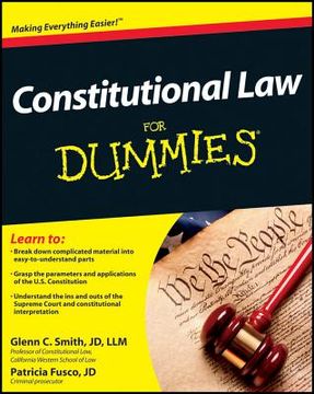 portada Constitutional Law For Dummies (in English)