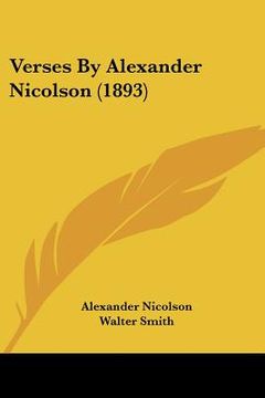 portada verses by alexander nicolson (1893) (en Inglés)