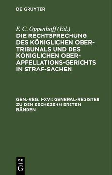 portada General-Register zu den Sechszehn Ersten Bänden (en Alemán)