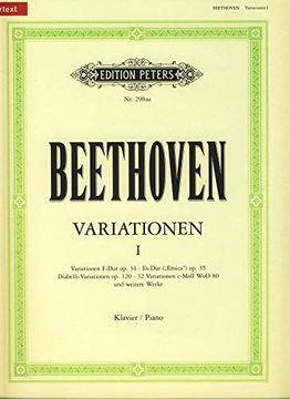 portada Variations for Piano: Opp. 34, 35, 76, 120, Woo 65, 71, 80; Urtext (en Inglés)