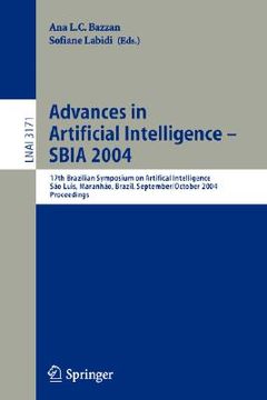 portada advances in artificial intelligence - sbia 2004 (en Inglés)