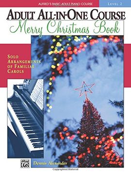 portada All-in-One Course, Merry Christmas Lv 2 Pf Book Guitare (Alfred's Basic Adult Piano Course)