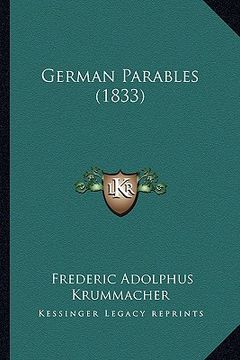 portada german parables (1833) (en Inglés)