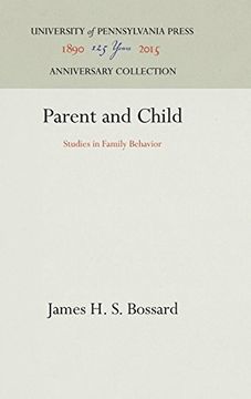 portada Parent and Child: Studies in Family Behavior (en Inglés)