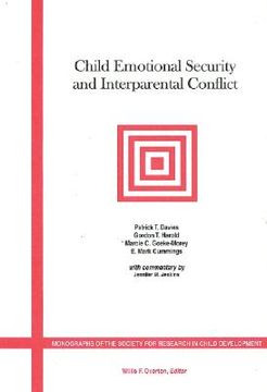 portada child emotional security and interparental conflict: monographs of the society for research in child development (in English)