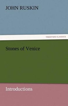 portada stones of venice [introductions] (en Inglés)