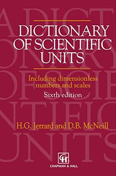 portada Dictionary of Scientific Units: Including Dimensionless Numbers and Scales