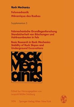 portada Felsmechanische Grundlagenforschung Standsicherheit Von Böschungen Und Hohlraumbauten in Fels / Basic Research in Rock Mechanics Stability of Rock Slo (in German)
