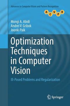 portada Optimization Techniques in Computer Vision: Ill-Posed Problems and Regularization (in English)