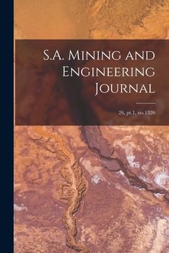 portada S.A. Mining and Engineering Journal; 26, pt.1, no.1326 (en Inglés)