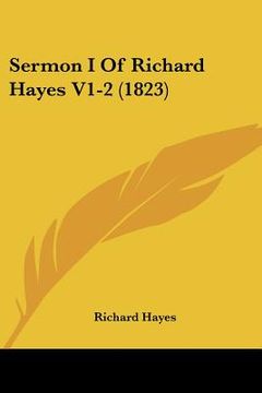 portada sermon i of richard hayes v1-2 (1823)