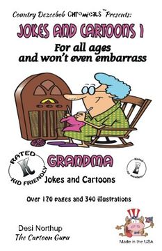 portada Jokes and Cartoons 1 -- for All Ages and won't even embarrass Grandma: in Black + White