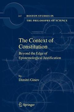 portada the context of constitution: beyond the edge of epistemological justification (en Inglés)