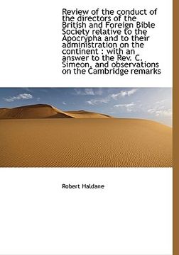 portada review of the conduct of the directors of the british and foreign bible society relative to the apoc (en Inglés)