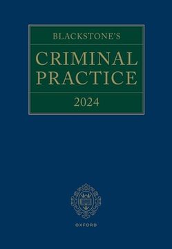 portada Blackstone's Criminal Practice 2024
