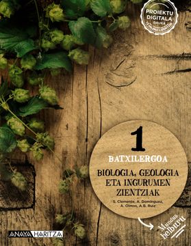 portada Biologia, Geologia eta Ingurumen Zientziak 1. (en Euskera)