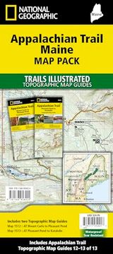 portada Appalachian Trail: Maine [Map Pack Bundle] (National Geographic Trails Illustrated Map) (en Inglés)