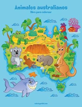 portada Animales australianos libro para colorear 1