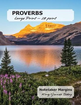 portada PROVERBS Large Print - 18 point: Notetaker Margins, King James Today (in English)