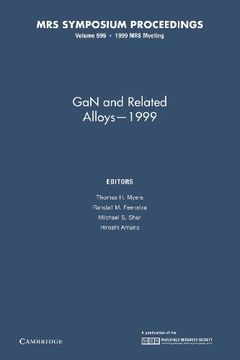 portada Gan and Related Alloys 1999: Volume 595 (Mrs Proceedings) (en Inglés)